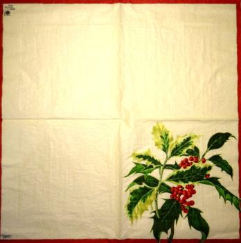 211 Weihnachten Blumen - 3-lagig - CS